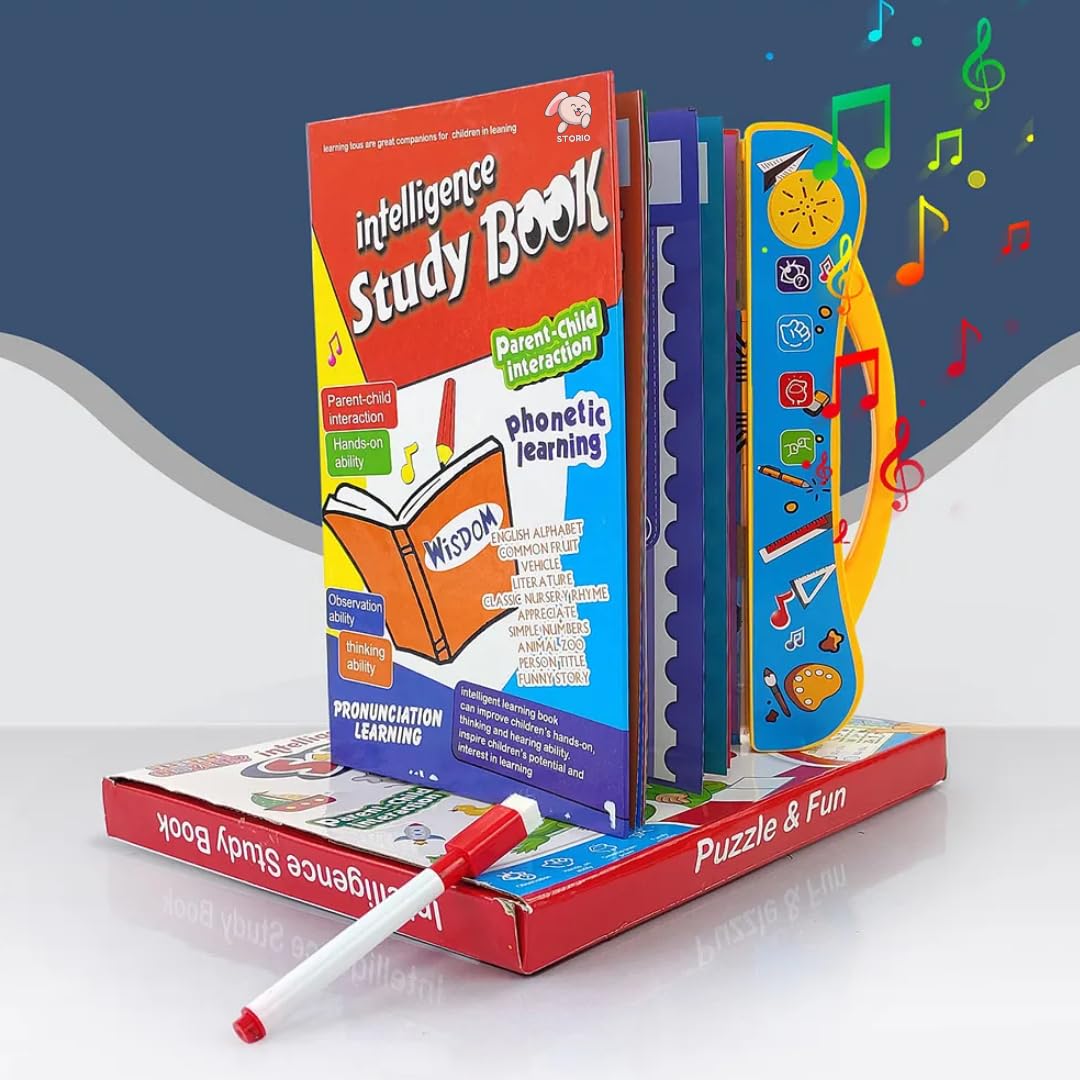 Intelligent Phonetic Sound|English Reading + Free Digital LCD Writing Pad For Kids Study *(Pack of 2)