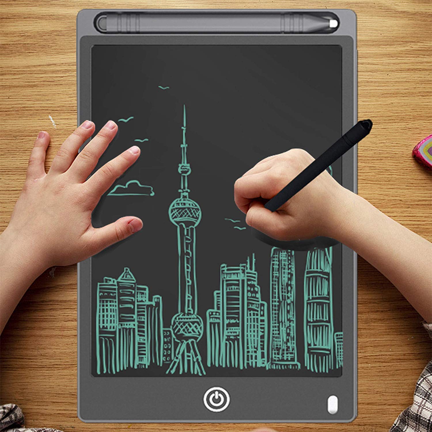 Re-Writable LCD Writing Pad with Screen (8.5-inch) for Drawing, Playing, Handwriting for Kids India's First Notepad!