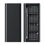 Screwdriver 24 In 1 Mini Precision Screwdriver Set with Magnetic Head with Magnetic Head & S2 Steel Bits- Black