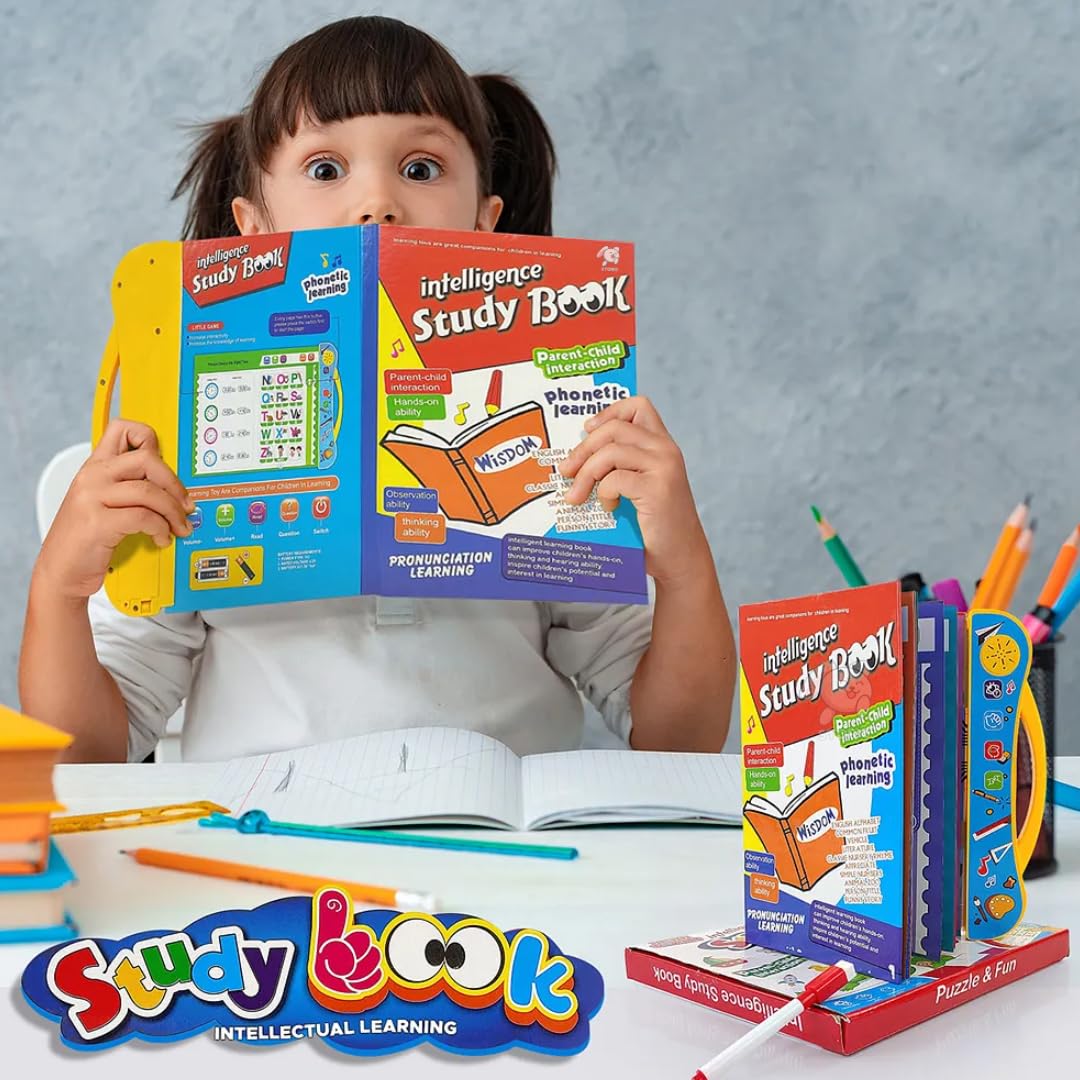 Intelligent Phonetic Sound|English Reading + Free Digital LCD Writing Pad For Kids Study *(Pack of 2)
