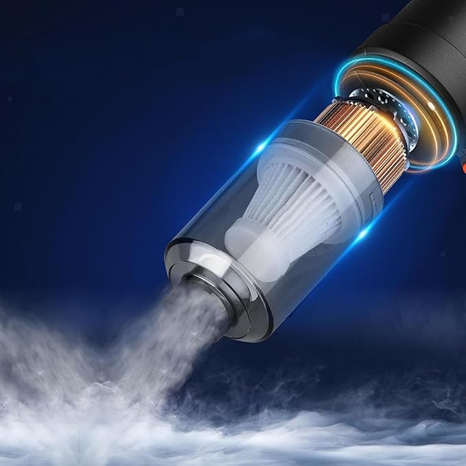 Vacuum Cleaner for Car | USB Rechargeable Wireless Vacuum Cleaner Traveling, Camping Reusable, Portable, Rechargeable
