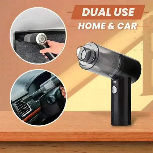 Vacuum Cleaner for Car | USB Rechargeable Wireless Vacuum Cleaner Traveling, Camping Reusable, Portable, Rechargeable