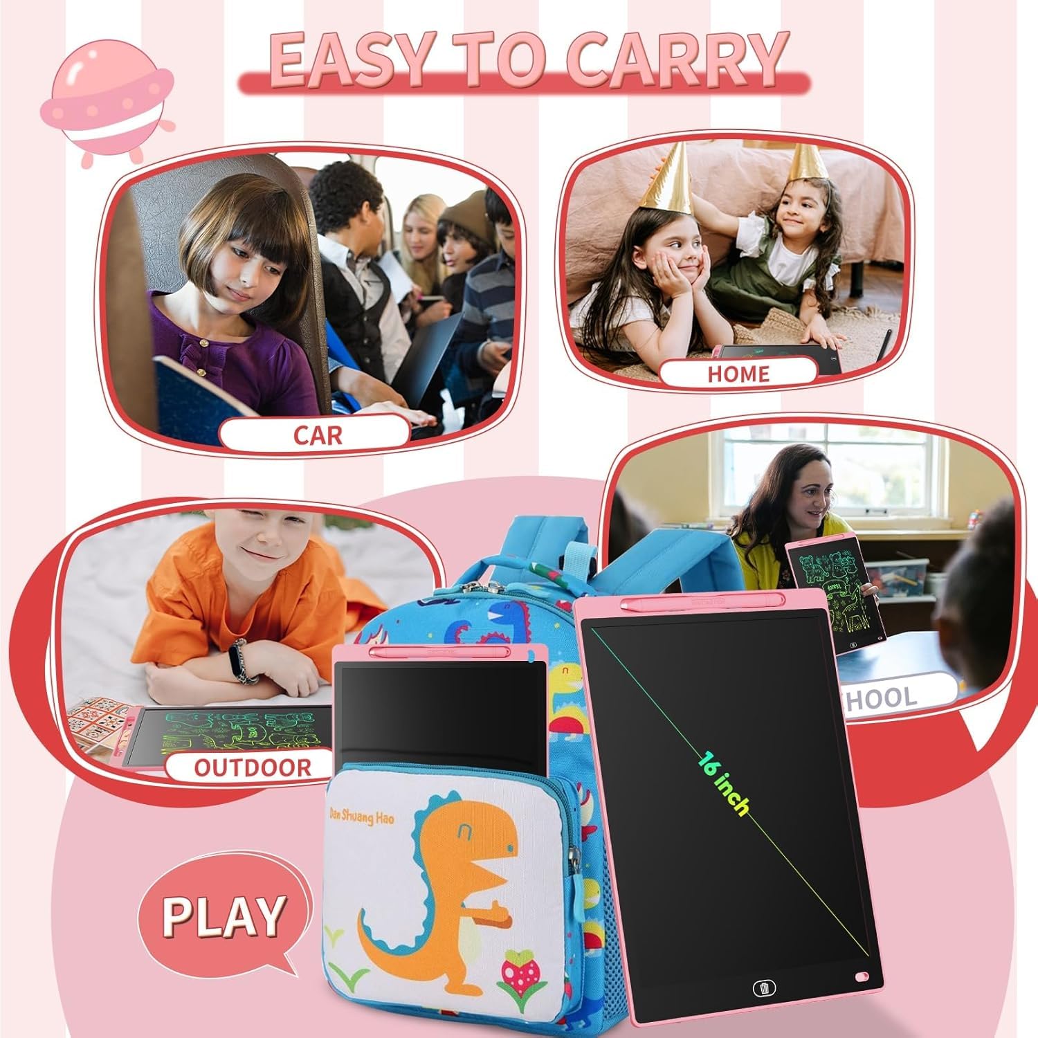 Re-Writable LCD Writing Pad with Screen (8.5-inch) for Drawing, Playing, Handwriting for Kids India's First Notepad!
